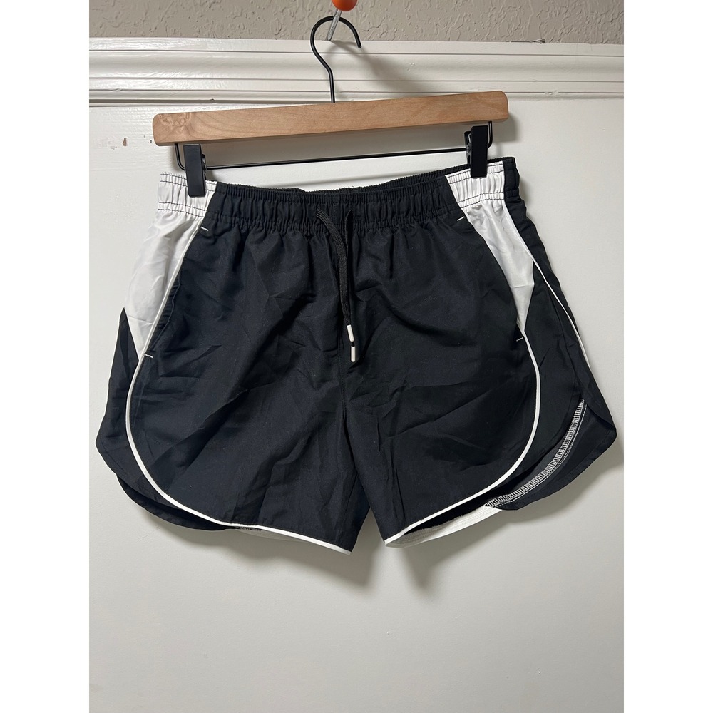BCG Womens Running Shorts Black White Athletic Gym Training Small 163149
